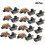 20Pcs 6mm Vertical Slide Switch DPDT 6 Terminals PCB Panel Latching 2