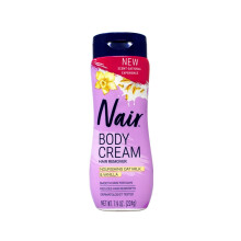 Nair Nourishing Oat Milk & Vanilla Body Cream, Hair Remover 7.9 Oz (224g), White
