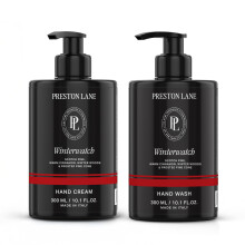 Ensemble Savon et Lotion Preston Lane, Parfum Winterwatch - Lavage et Crème Hydratante