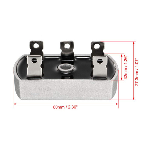 SQL 10A 1000V Three Phase Bridge Rectifier Half-Wave Gray 1