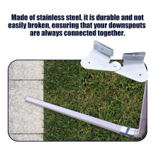 4 Pack Gutter Downspout Extensions Gutter Hinges Downspout Extension for Rectangle or Square Downspout