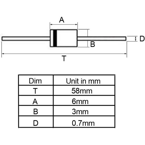 SR260 Schottky Rectifier Diode 2A 60V Electronic Silicon Diodes 8pcs 1