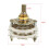 6P3T 6 Pole 3 Position 2 Deck Band Channel Rotary Switch Selector with Plastic Knob 2