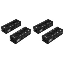 2 Paar 4-Kanaals XLR/DMX Audio RJ45 Ethernet Extender XLR Extender Transceiver voor Live Stage, Audio Recording Studio