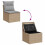 VidaXL vidaXL Sofa Set 5 stk. Poly-Rattan 12
