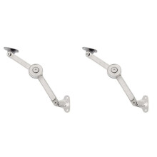 2X Kitchen Cabinet Door Adjustable Polished Hinges, Furniture Lift Flip Supports, Support Hardware A