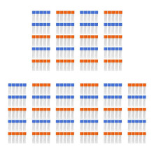 250Pcs 1.8ml Plastic Graduated 0.063oz Cryovial Test Tube Sample Pipe with Seal Cap