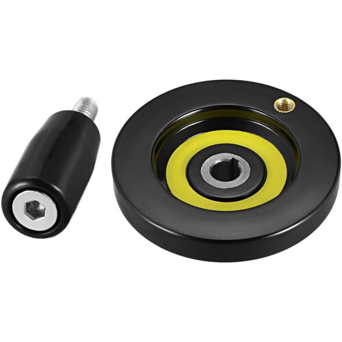 Hand Wheel 80mm Diameter 10mm Hole Diameter for Milling Machine 2Pcs 1
