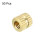 Knurled Insert Nuts - 50Pcs M4 x 6mm Length x 6.4mm OD Female Thread Brass Threaded Insert Embedment Nut for 3D Printer 3