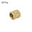 Knurled Insert Nuts - 50Pcs M4 x 5mm Length x 5mm OD Female Thread Brass Threaded Insert Embedment Nut for 3D Printer 3