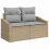 VidaXL vidaXL Sofa Set 5 stk. Poly-Rattan 6