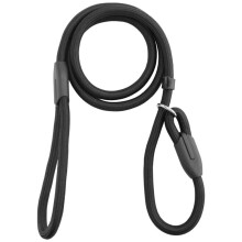 3X Sturdy Pet Collar Rope Nylon Dog Slip Training Walking Lead with P Chain 1cm Black