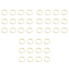 Lot de 36 Crochets Larges pour Rideaux de Douche, Finition Chromée Décorative, Rouleaux Easy Glide, Anneaux pour Tringles de Douche, Or