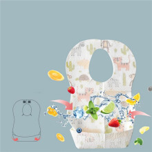 30 Pcs Baby Disposable Bibs Non-Woven Fabric Baby Toddler Bibs Feeding Saliva Apron Paper Bibs Portable Bibs