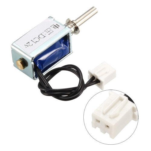 DC 12V 3mm/35g 4mm Push Pull Type Mini Solenoid Electromagnet, Open Frame, Linear Motion 2