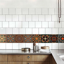 100 Pcs 3D Multi Moroccan Self-Adhesive Bathroom Kitchen Wall Stair Tile Sticker