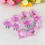 Kristall Möbelknopf Rosa 30mm 10er Set 7
