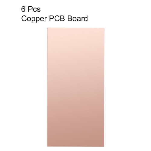 6pcs 200x100mm Double Sided Copper Clad Laminate PCB Circuit Board FR4 1mm Thickness DIY Prototyping PCB Board 1