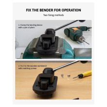 Ringbockare, Ringbockningsverktyg för Skedringtillverkning, med Nylonformar för Metallmönster. Diameter 12-22Mm Ring Bender