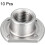 Weld Nuts,7/16-20 Tab Base Carbon Steel Machine Screw 4 Projection Silver 10Pcs 3