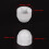 Plastic Dome Nut Protection Cap Covers, M10 Nut Cover White 50pcs 2