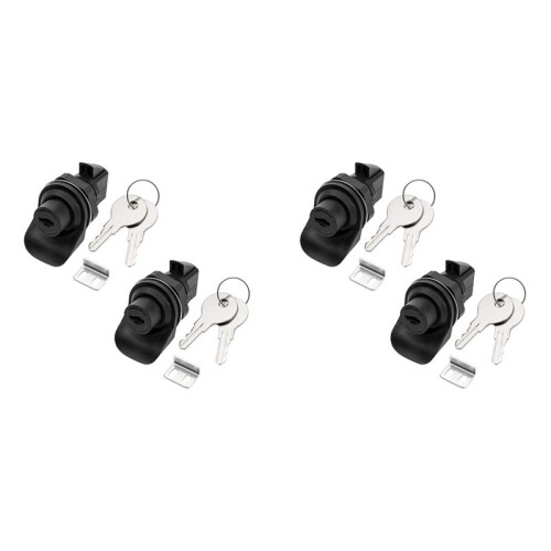4Set Locking Push Button  for Marine Boat Radio Box, Tool Box, Electronic Box, Motorcycle Glove Box Lock.