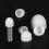 Plastic Dome Nut Protection Cap Covers, M10 Nut Cover White 50pcs 4
