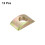 12pcs M10 Half Moon Nuts Washers, Iron Solid Half Moon Lock Washer, Spacer Connector Hardware Fittings, Bronze 3