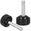 M4 x 20mm Metric Male Thread Knurled Clamping Knobs Grip Thumb Screw on Type Plastic Threaded Hand Bolt Knobs Black 12 Pcs 3