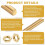 4 Sets Brass Fully Threaded Rod, M3x0.5mm Pitch Right Hand Threads Studs with Solid Brass Hex Nuts, 100mm/4 Long Threaded Screw Rods Fasteners for Anc 4