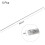 5Pcs M3 x 500mm Fully Threaded Rod 304 Stainless Steel Right Hand Threads 2