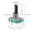 360 Degree Rotary Encoder Code Switch Digital Potentiometer 3 Pins 20mm D-Shaft 2Pcs 3