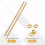 2 Sets Brass Fully Threaded Rod, M8x1.25mm Pitch Right Hand Threads Studs with Solid Brass Hex Nuts, 250mm/10 Long Threaded Screw Rods Fasteners for A 3