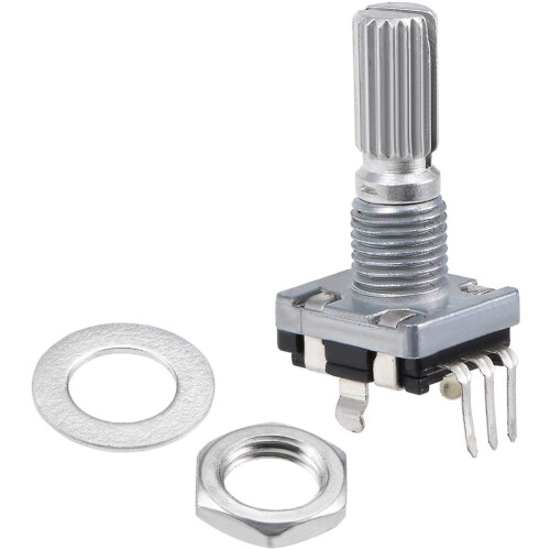 360 Degree Rotary Encoder Code Switch Digital Potentiometer 3 Pins 20mm 5pcs 1