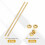 2 Sets Brass Fully Threaded Rod, M6x1mm Pitch Right Hand Threads Studs with Solid Brass Hex Nuts, 200mm/8 Long Threaded Screw Rods Fasteners for Ancho 3