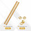 2 Sets Brass Fully Threaded Rod, M8x1.25mm Pitch Right Hand Threads Studs with Solid Brass Hex Nuts, 150mm/6 Long Threaded Screw Rods Fasteners for An 3