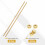 2 Sets Brass Fully Threaded Rod, M4x0.7mm Pitch Right Hand Threads Studs with Solid Brass Hex Nuts, 200mm/8 Long Threaded Screw Rods Fasteners for Anc 3