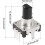 360 Degree Rotary Encoder Code Switch Digital Potentiometer 3 Pins 14.3mm D-Shaft 10pcs 2