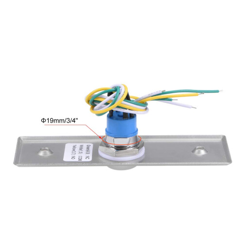 Key Switch Lock On/Off Exit Door Lock Emergency Door Release DPST for Access Control with 2 Keys 2