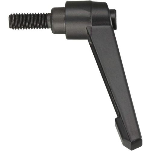 M8 x 20mm Handle Adjustable Clamping Lever Thread Push Button Ratchet Male Threaded Stud Knobs Locking Rotating Screw Handles Quick Release Bolt Black 1