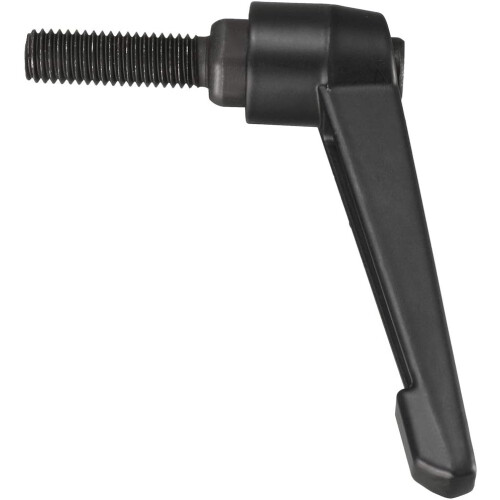 M10 x 35mm Handle Adjustable Clamping Lever Thread Push Button Ratchet Male Threaded Stud Knobs Locking Rotating Screw Handles Quick Release Bolt Blac 1