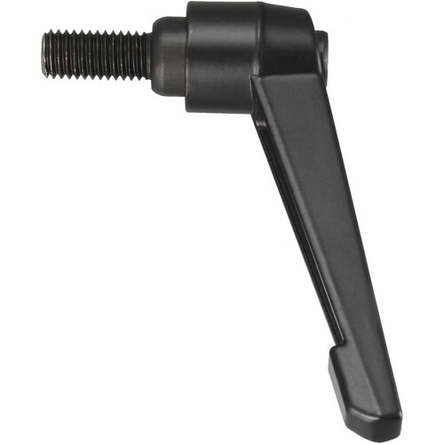 M10 x 20mm Handle Adjustable Clamping Lever Thread Push Button Ratchet Male Threaded Stud Knobs Locking Rotating Screw Handles Quick Release Bolt Blac 1