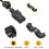 3 Pcs Ferrite Filter Ring Core RFI EMI Noise Suppression Cable Clip ID 15mm 0.59Inch with Base for Electronic Devices, Industry, Black 4