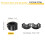 3 Pcs Ferrite Filter Ring Core RFI EMI Noise Suppression Cable Clip ID 15mm 0.59Inch with Base for Electronic Devices, Industry, Black 2
