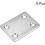Repair Plate, 47mm x 38mm, Flat Fixing Mending Bracket Connector, 8 Pcs 2