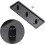 Standard Plastic Rectangle Aluminum Extrusion End Cap Black 40x120mm 6pcs 3