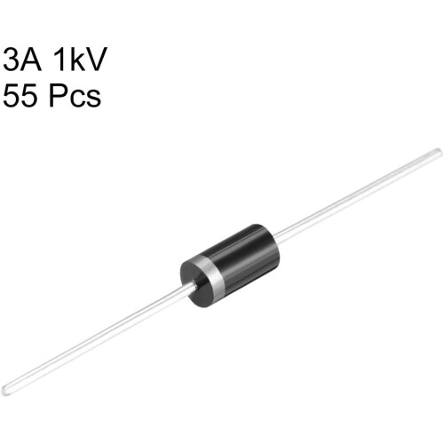 Schottky Rectifier Diode 3A 1000V Electronic Silicon Diodes 55pcs for 1N5408 2