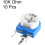 Trimmer Potentiometer 10K Ohm Adjustment Horizontal Variable Resistors 10Pcs Side Mounting 2