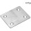 Repair Plate, 60mm x 50mm, Flat Fixing Mending Bracket Connector, 4 Pcs 2