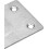 Repair Plate, 60mm x 50mm, Flat Fixing Mending Bracket Connector, 4 Pcs 4